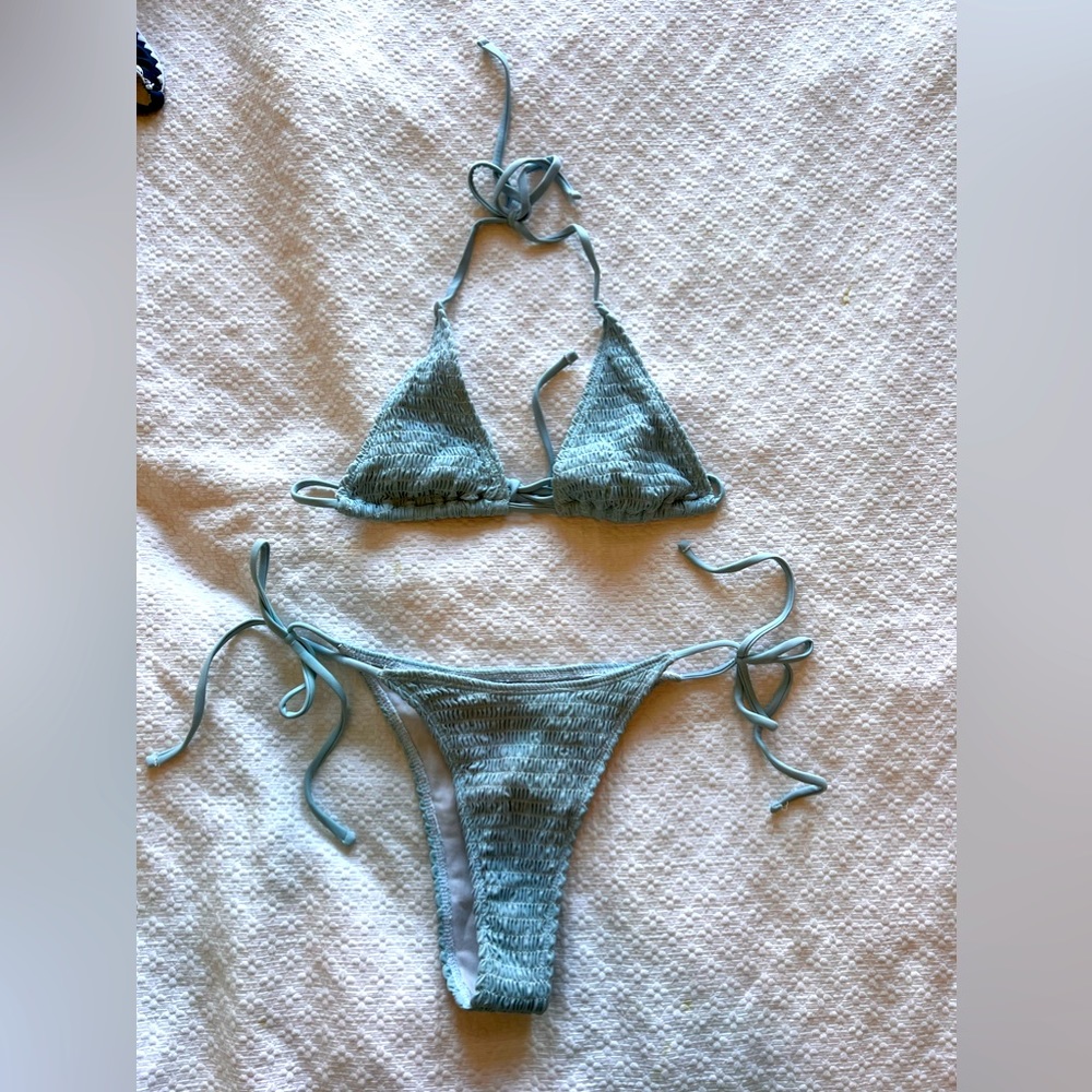 Blue bikini